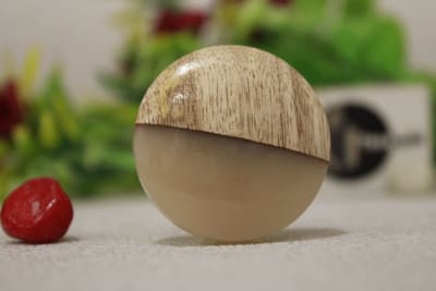 Resin & Wood Round Knob thumbnail 2