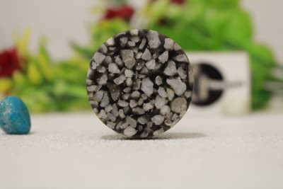Marble Mixed Black Resin Knob, thumbnail 2