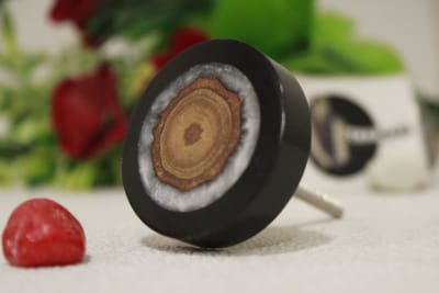 Resin & Wood Round Circle Knob thumbnail 1