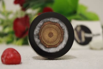 Resin & Wood Round Circle Knob thumbnail 2