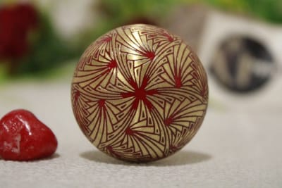 Red Brass Knob Etching Design thumbnail 2