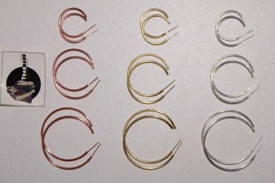 Brass Earrings In Circle Shape thumbnail 4