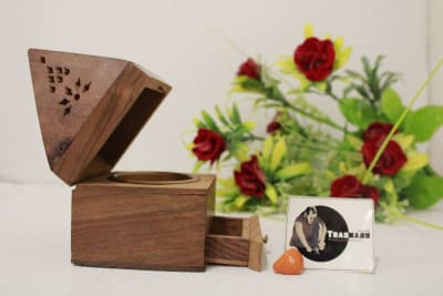 Wooden Incense Cone Burner thumbnail 4