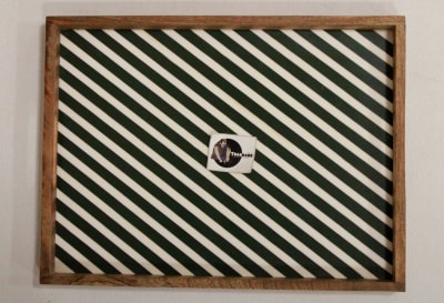 White & Green Strips Resin Tray thumbnail 4