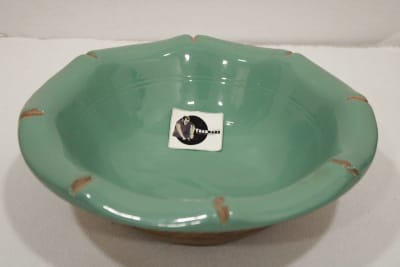 Wooden Serving Bowl in Turquoise Color thumbnail 1