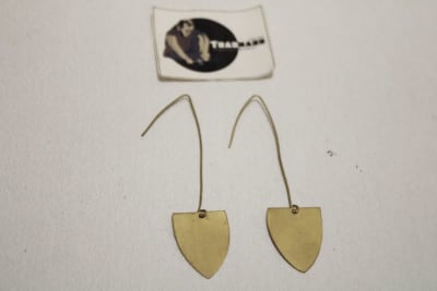 Brass Earrings In Long Pipe Design thumbnail 3