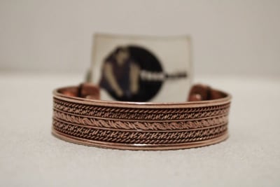 Magnetic Copper Cuff With Full Copper Rope Design thumbnail 1