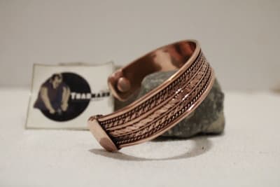 Magnetic Copper Cuff With Full Copper Rope Design thumbnail 3