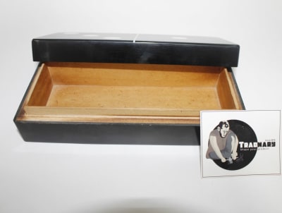 Black Resin Box In Domino Design thumbnail 2