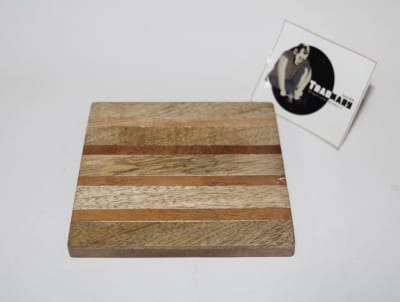 Wooden Coaster In Lining Design thumbnail 1