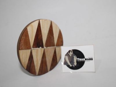 ZIGZAG DESIGN WOODEN COASTER thumbnail 1