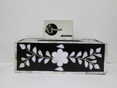 Luxury Mother Of Pearl Inlay Tissue Box thumbnail 2