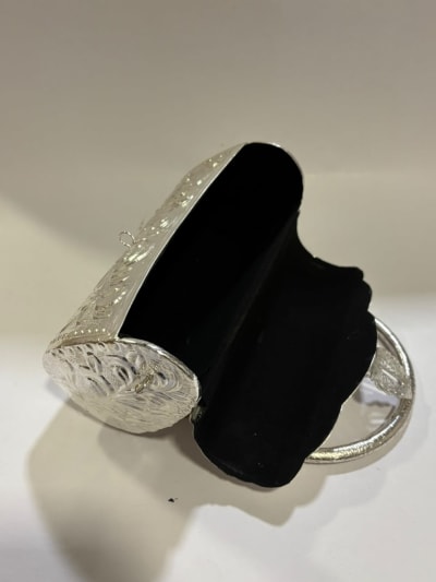 Silver Handle Brass Clutch thumbnail 4