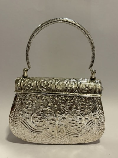 Silver Brass Clutch thumbnail 2