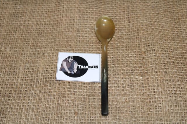 Handmade Thin Handle Horn Spoon in Horn manufactured in India
