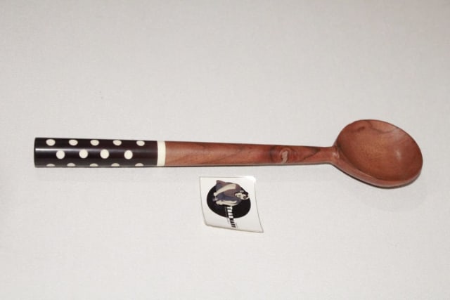 Handmade Wooden Spoon In Round Bowl with Resin Handle in Wood & Resin manufactured in India