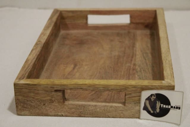 Handmade Wooden Tray in Wood manufactured in India