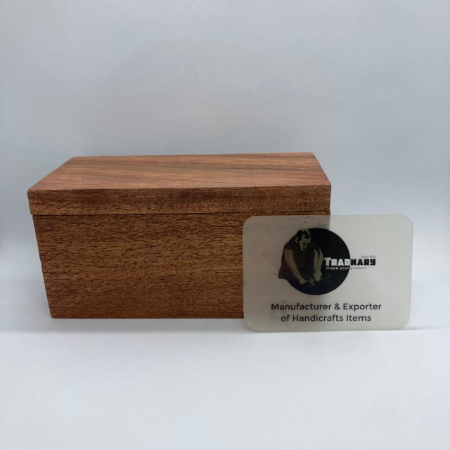 Handmade Wooden Attar Box With Magnet in Acacia Wood manufactured in India