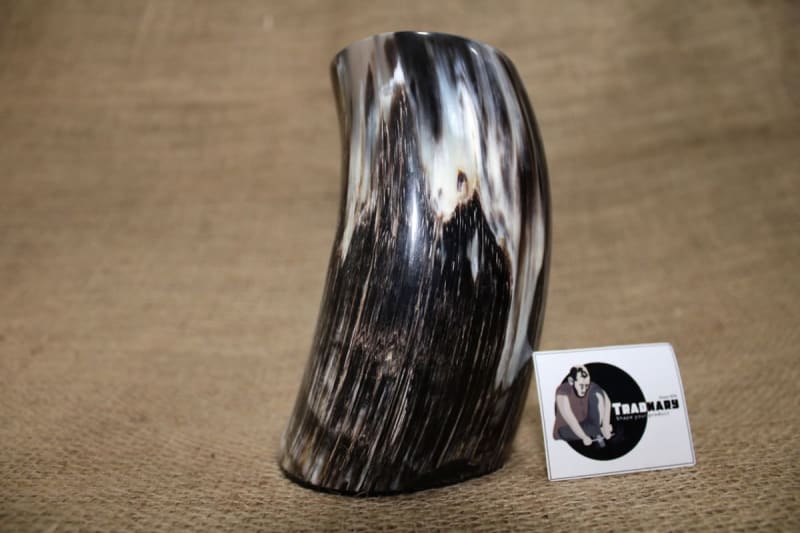 Black and Whitish Horn Mug