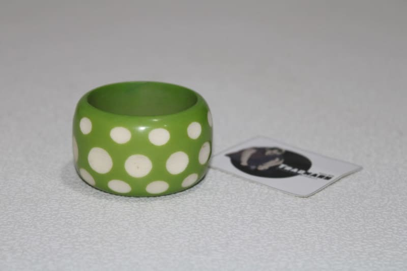 Carved Resin Napkin Ring — Resin