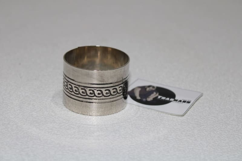 Silver Plating Napkin Ring — Brass