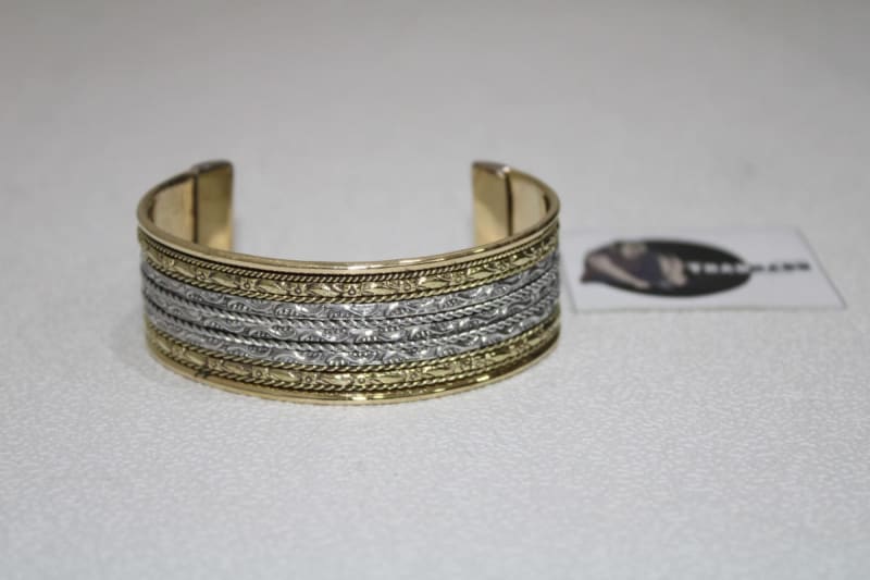 Silver Plating Brass Cuff — Brass