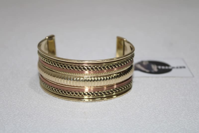 Copper Bending Brass Cuff — Brass
