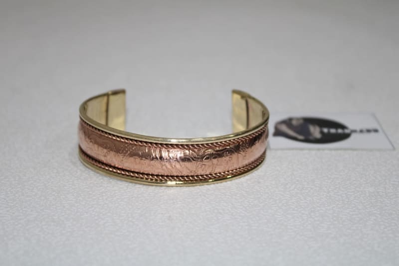 Brass Cuff With Copper