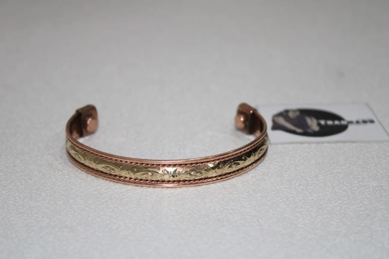 Copper Cuff With Mixed Brass — Copper