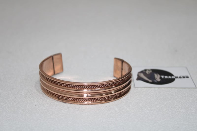 Copper Cuff With Four Thin Rope — Copper