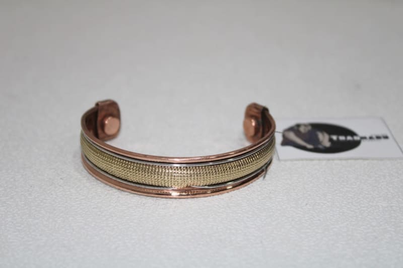 Copper Cuff With Brass — Copper