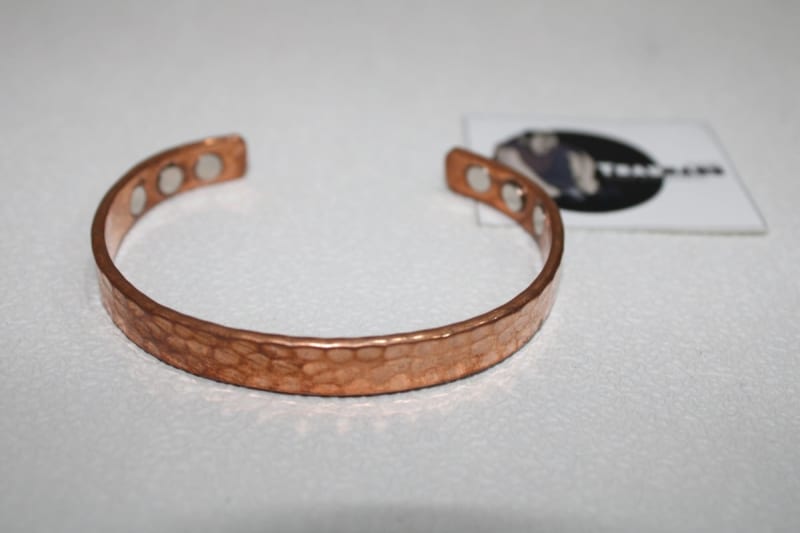 Etched Magnetic Copper Cuff — Copper