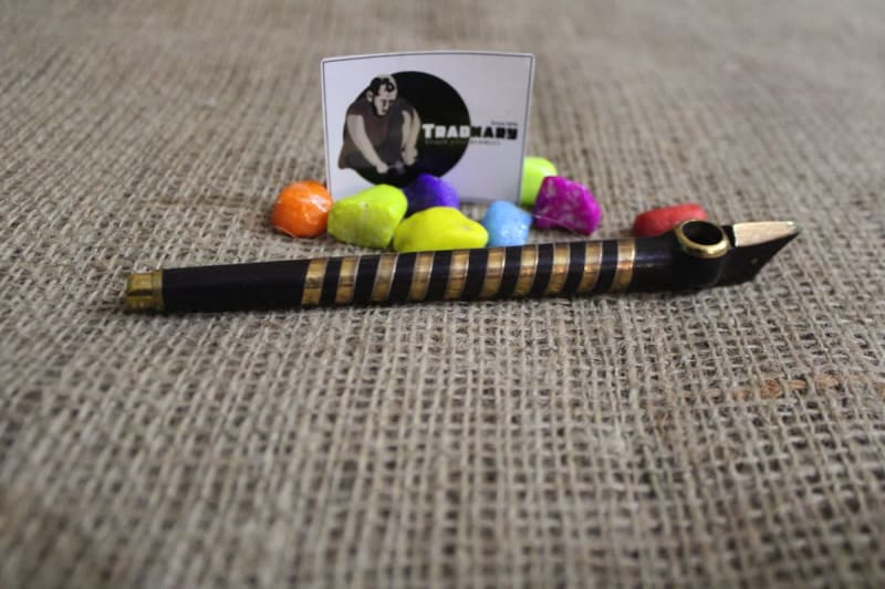Customized Dokha Pipe — Wood And Brass