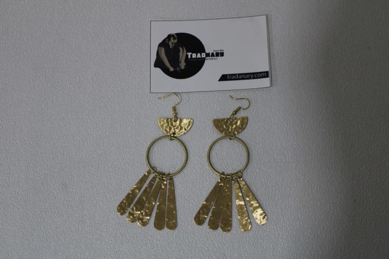 Brass Earrings. — Brass