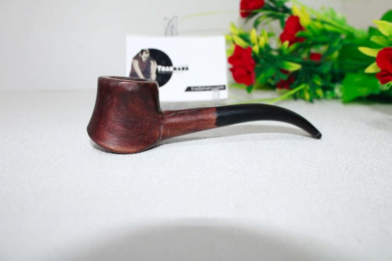 Black & Brown Wooden Smoking Pipe — Wood