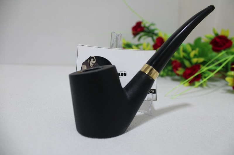 Bent Shape Wooden Smoking Pipe — Wood