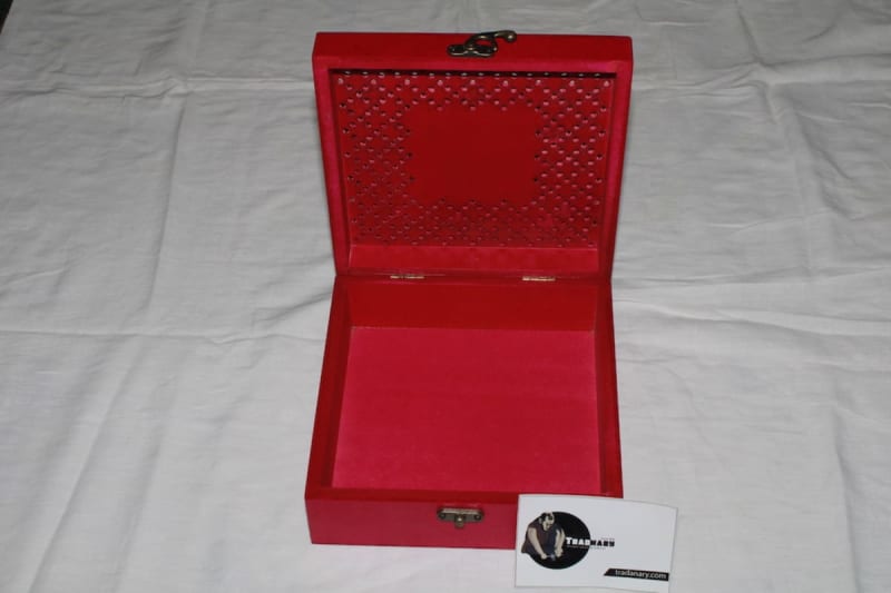 Painted Wood Keepsake Box
