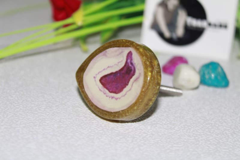 Resin Leaf knob — Resin