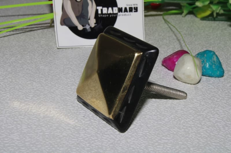 Resin & Brass Knob — Resin & Brass