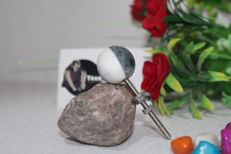 Green and white marble — Marble