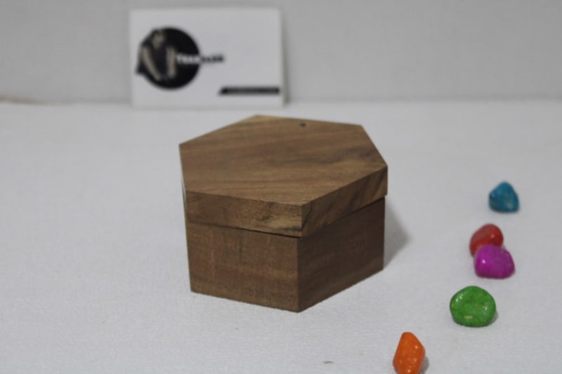 Heptagon Wooden Box