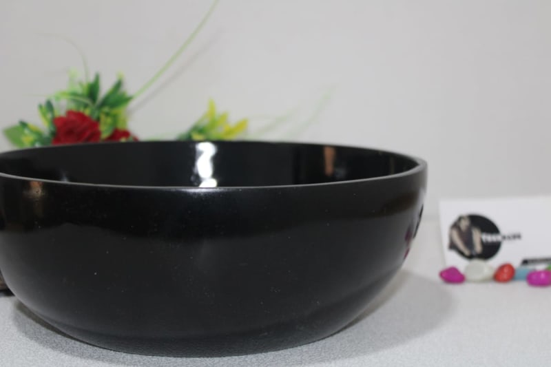 Black Resin Bowl — Resin