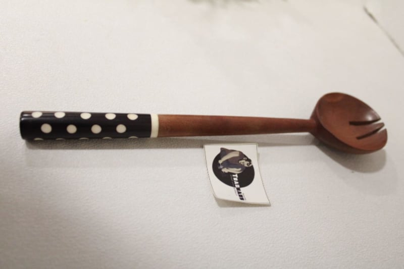 Fork Wooden Spoon in Resin Handle — Wood & Resin