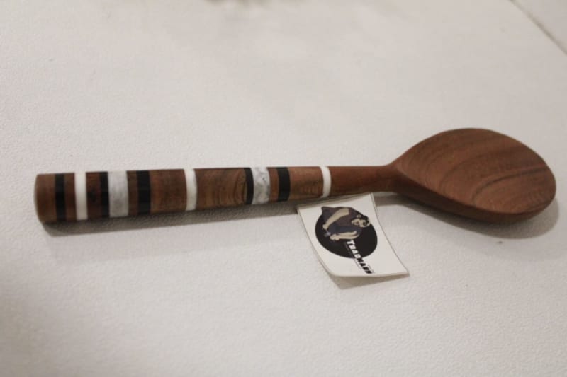 Round Bowl Spoon In Wood & Resin — Wood & Resin