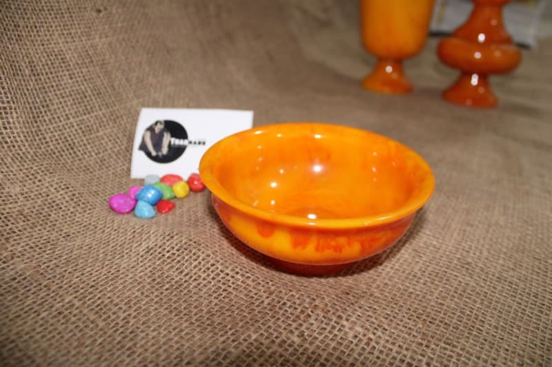 Yellow Resin Bowl In Medium Size — Resin