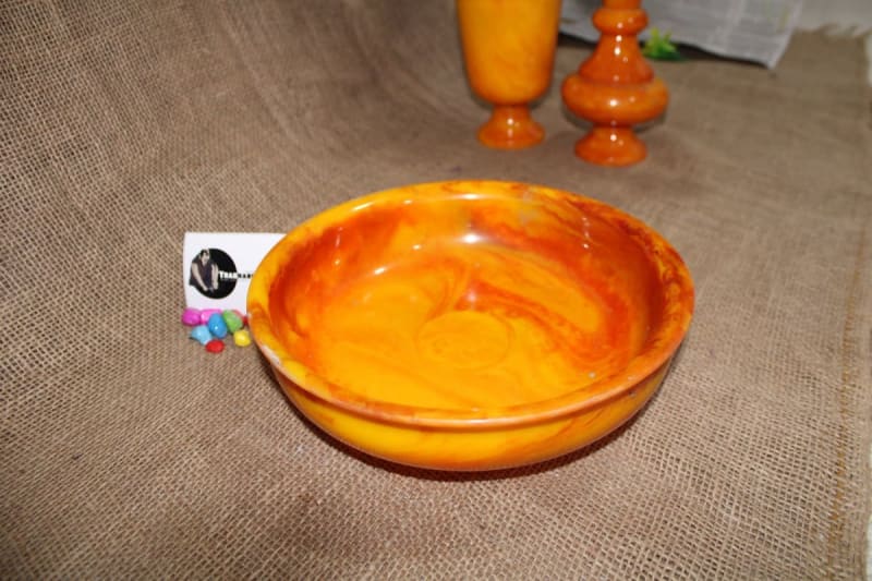Yellow Resin Bowl In Big Size — Resin