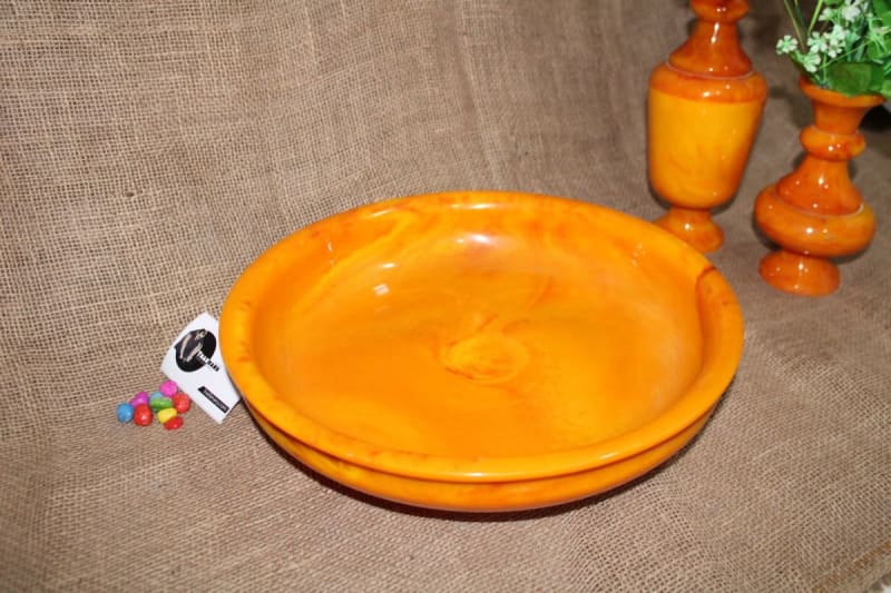 Yellow Resin Bowl In Extra Big Size — Resin