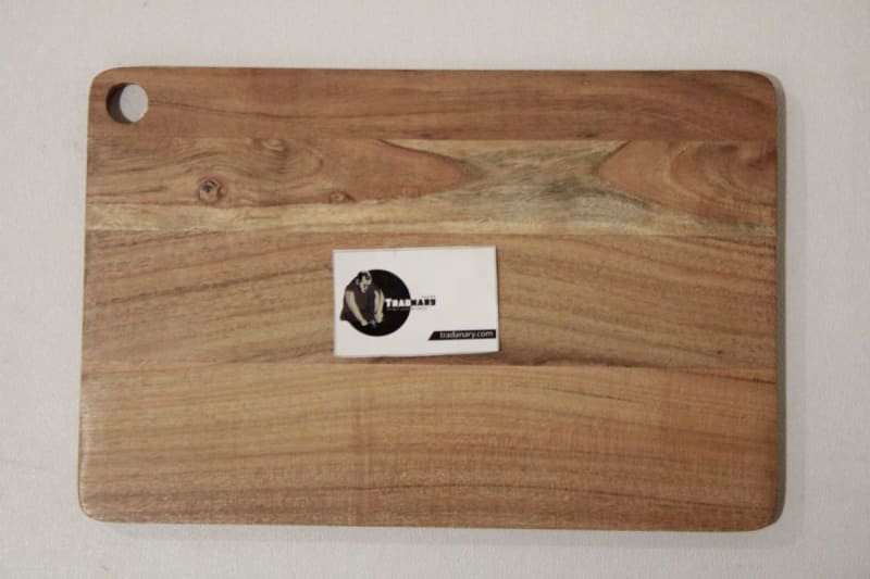 Wooden Chopping Board With Corner Hole Design In Small Size — Wood