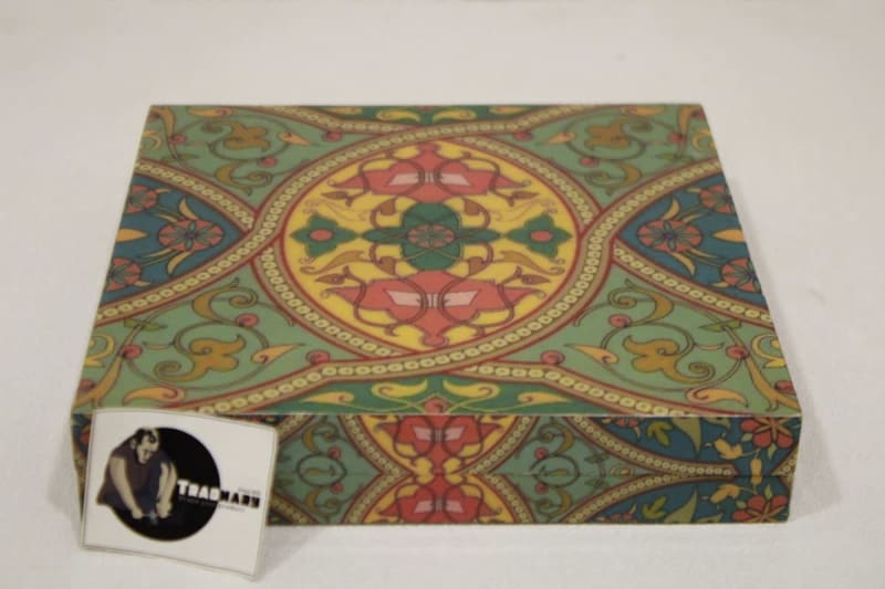 MDF Spice Box In Enamel Paint & Flower Printed Design
