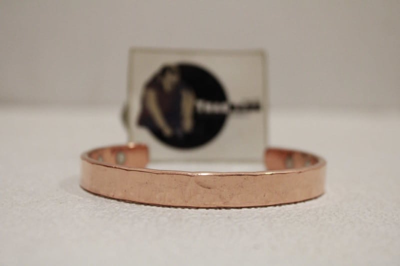 Magnetic Copper Cuff With Thin Etching Design — Copper